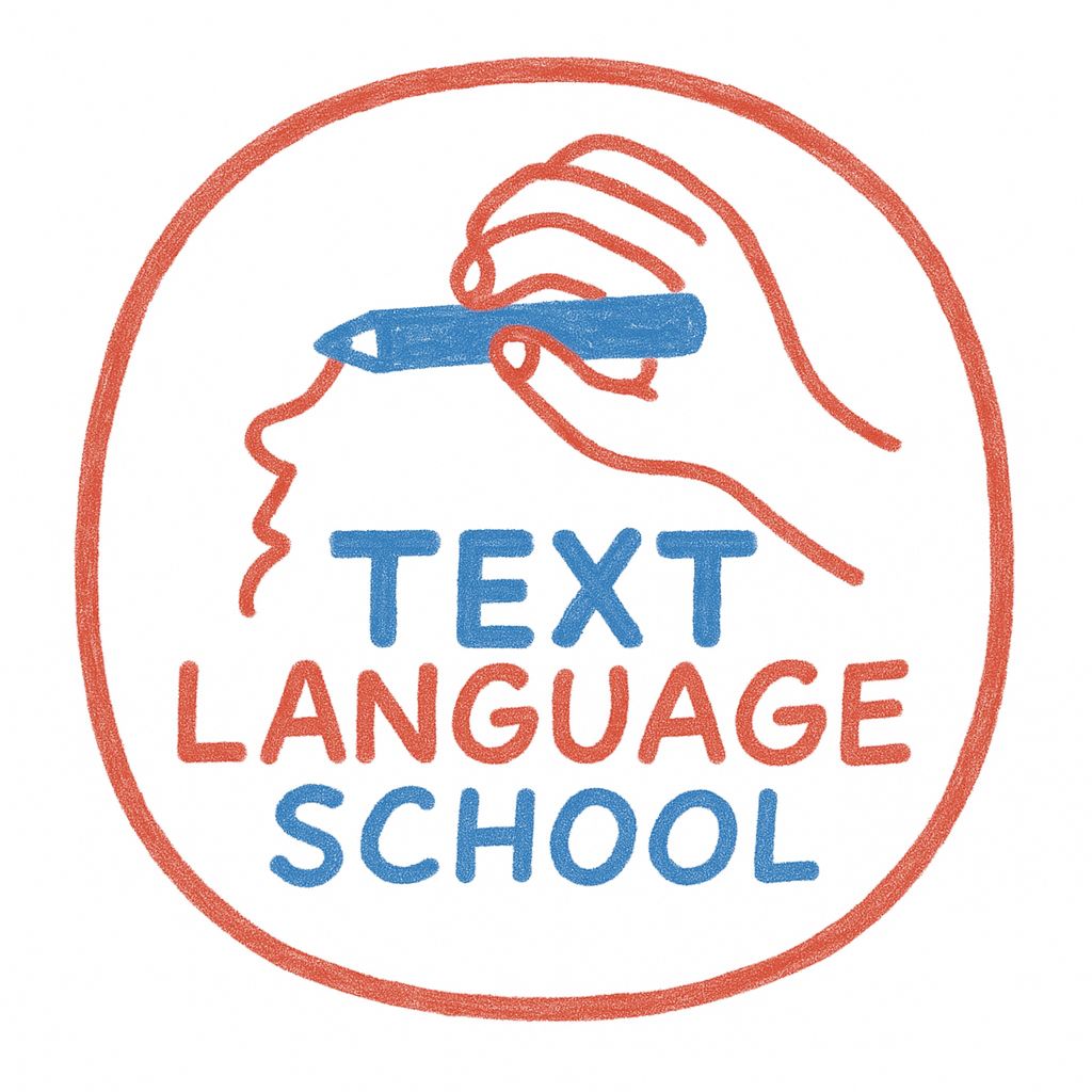 Text Language School Logo